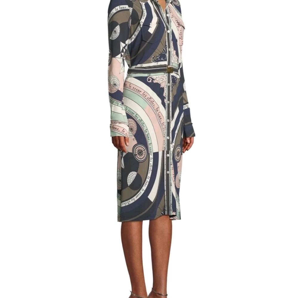 Tory Burch NWT Constellation Print Shirt Dress Size XL